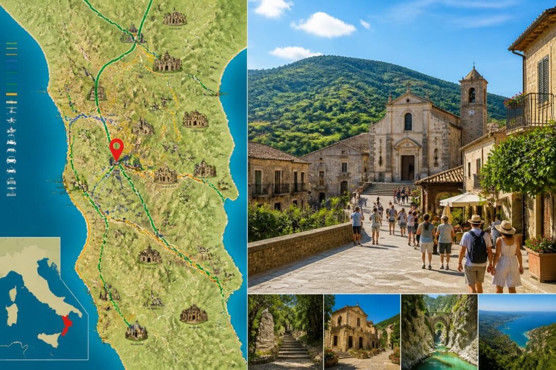 scopri laureana di borrello: posizione, mappa dettagliata, consigli su come arrivare e le migliori attrazioni da visitare in una giornata.