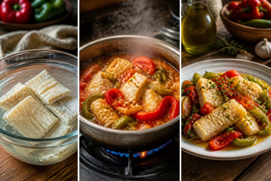 scopri la ricetta tradizionale calabrese di baccalà e peperoni con consigli su ammollo, cottura e varianti per un piatto saporito e autentico.