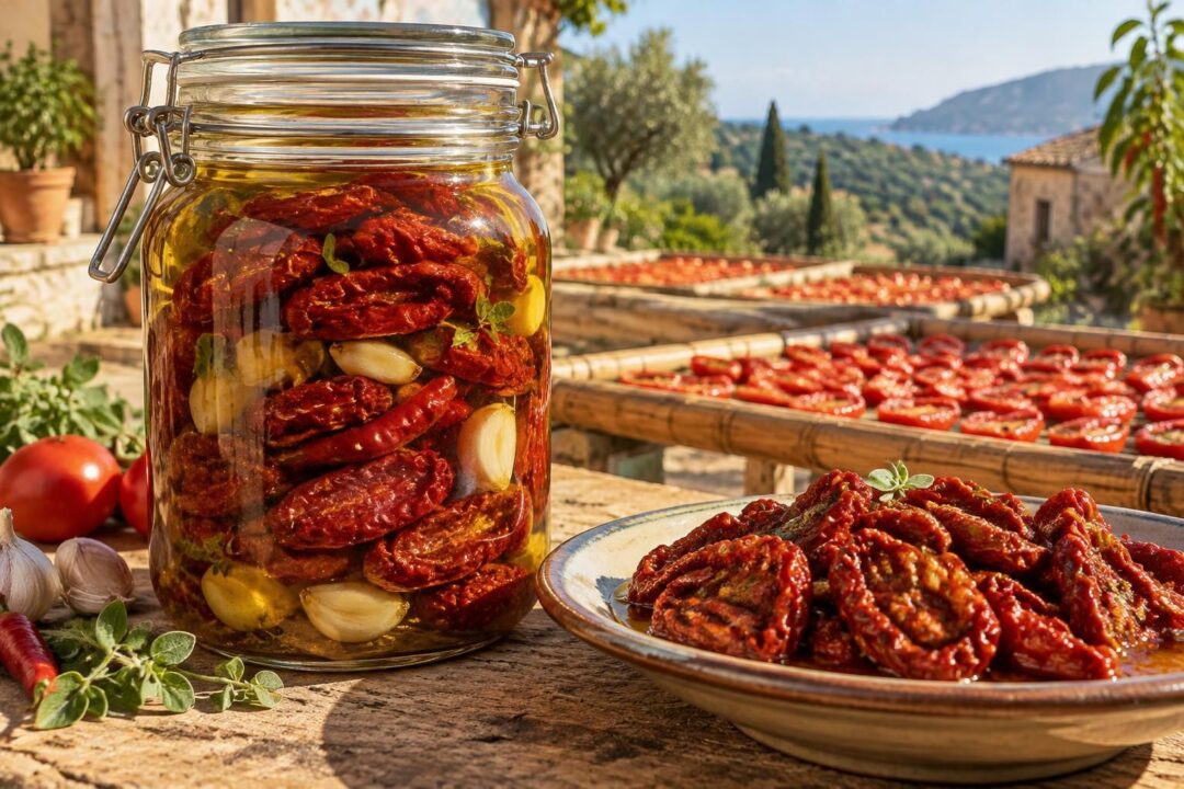 scopri come preparare i pomodori secchi sott’olio calabresi: essiccazione al sole, ingredienti tradizionali e consigli per conservarli al meglio.