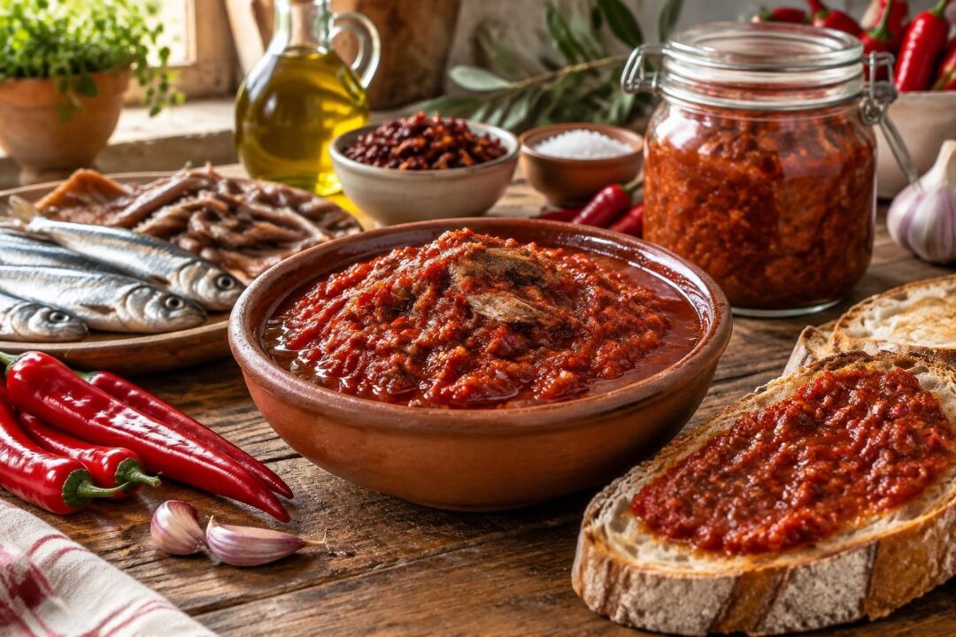 scopri la ricetta della sardella calabrese, il caviale dei poveri: ingredienti, dosi e consigli per prepararla e conservarla al meglio.
