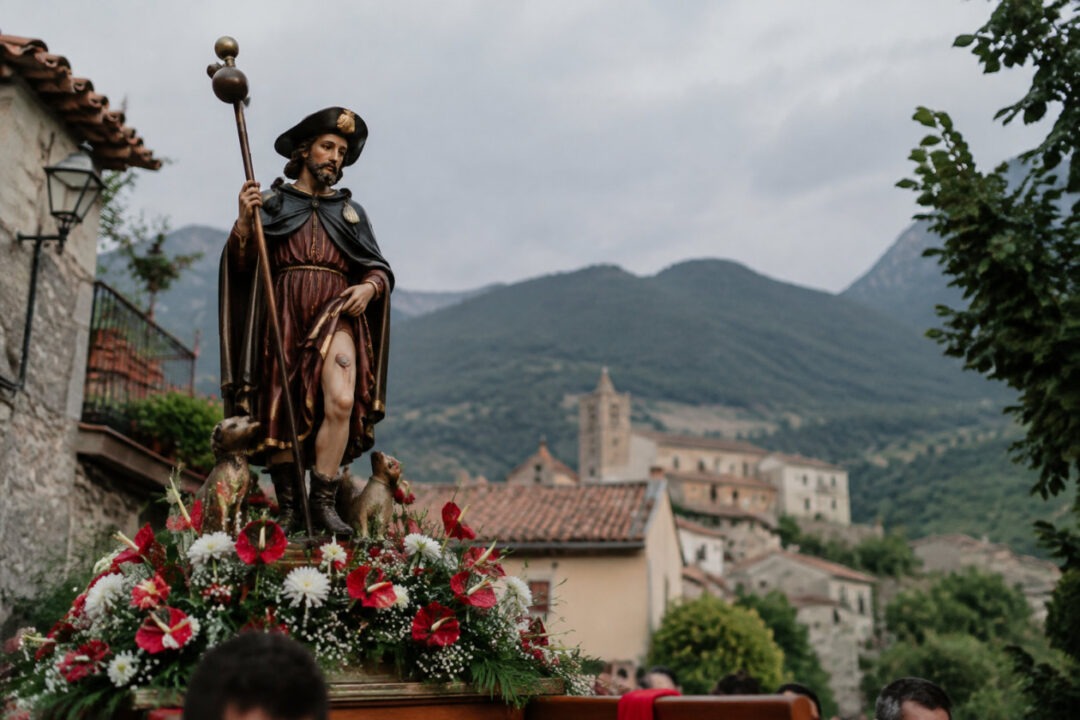 Stelletanone, Laureana di Borrello: processione della festa di San Rocco del 16 agosto